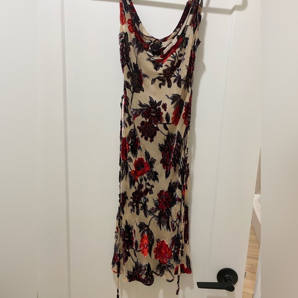 Rat & Boa Floral Mini Dress - Red and Black - Picture 2 of 5